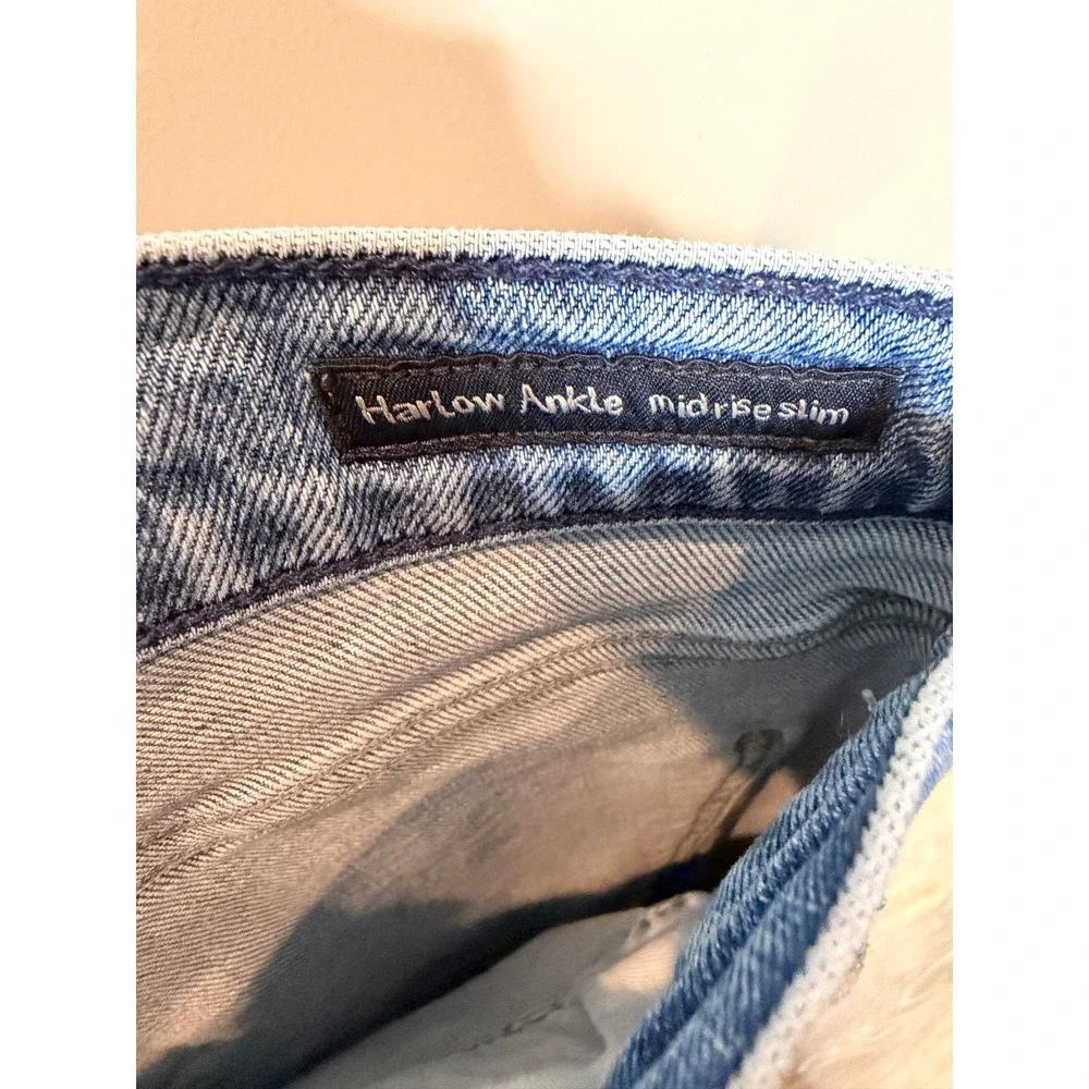 Citizens of Humanity Harlow Ankle Jeans Womens 31 Blue Mid Rise Slim Denim